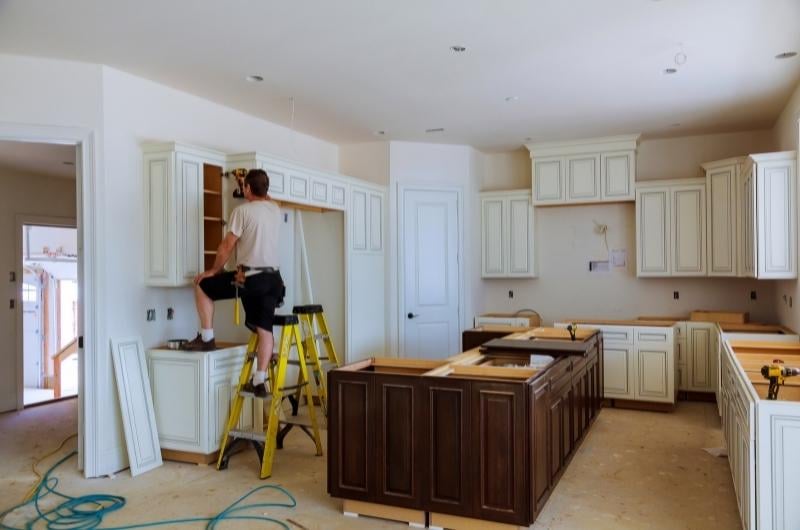 Example of a Kitchen Undergoing a Remodel