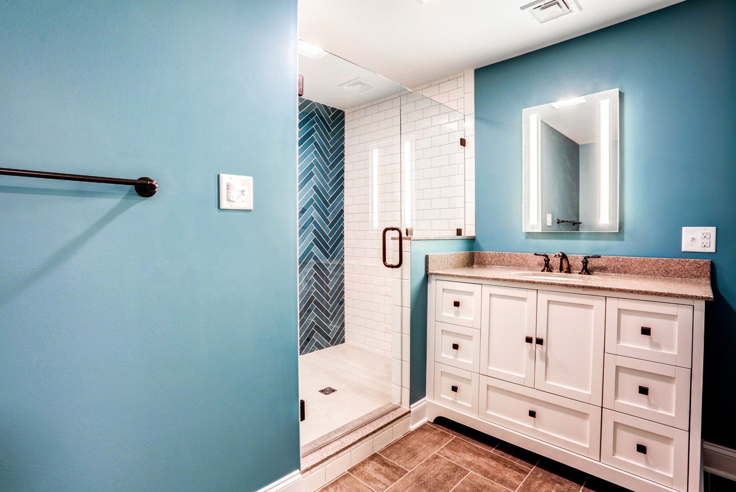 Lititz Basement Remodel with bathroom