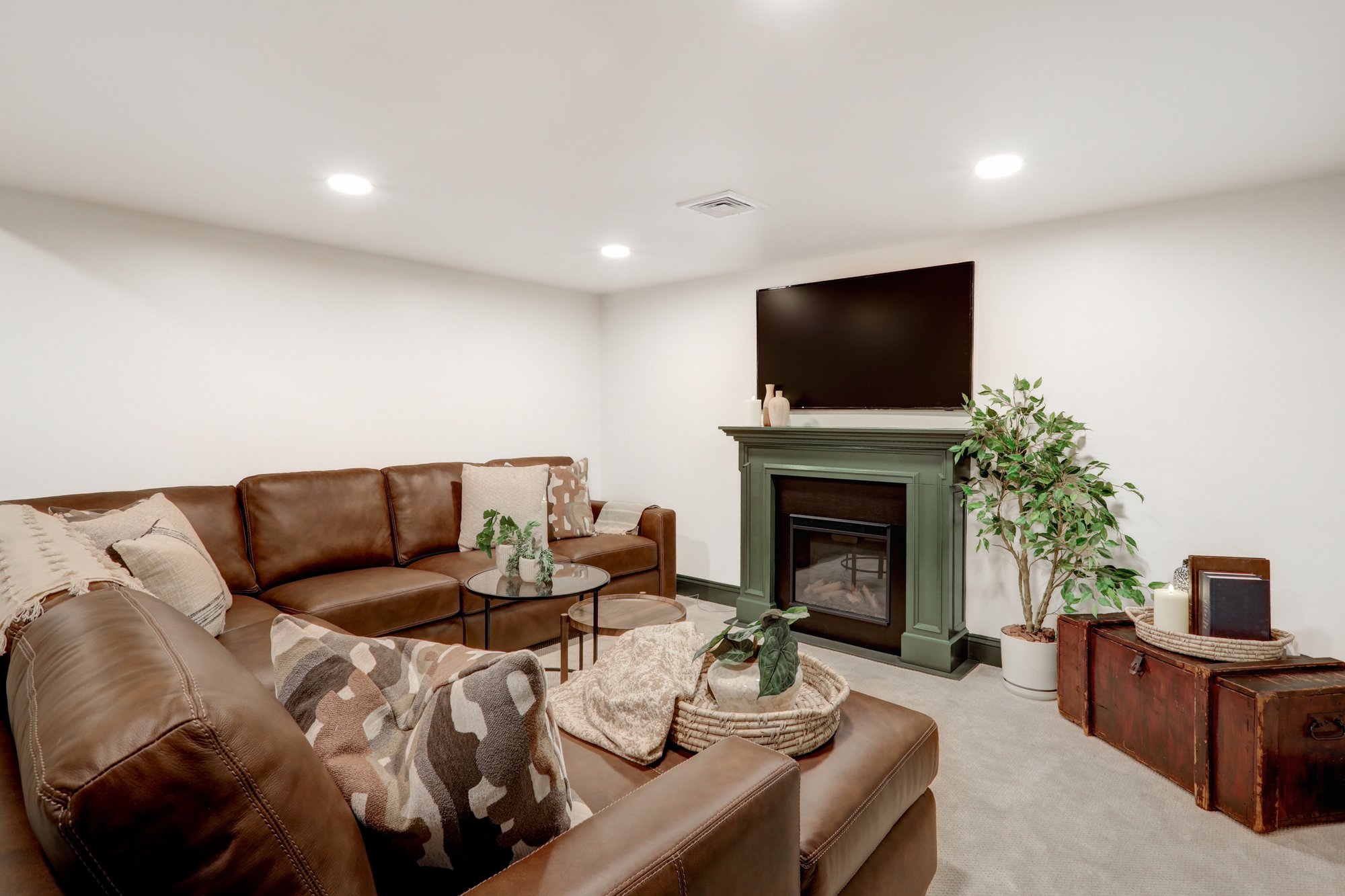 Lancaster Basement Remodel with Fireplace