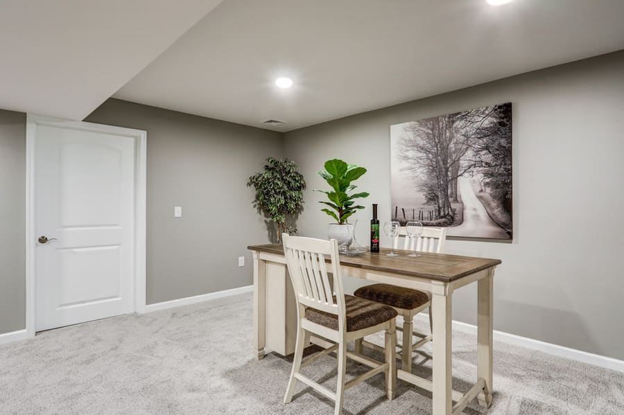 Lancaster Basement Remodel with storage space