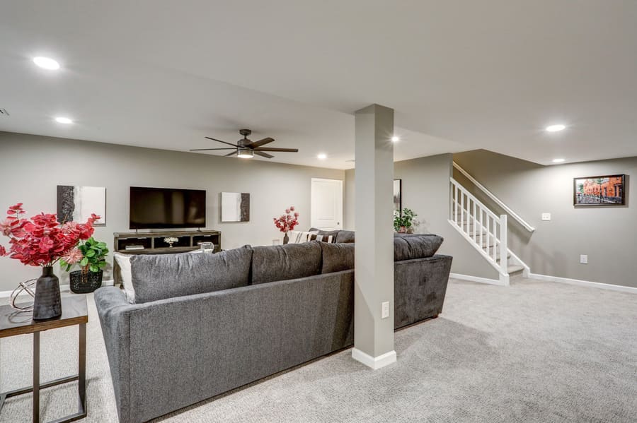 Manor Township Basement Remodel with home office