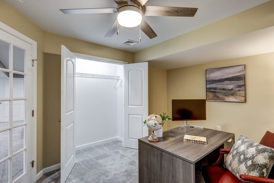 Lancaster Basement Remodel with storage closet