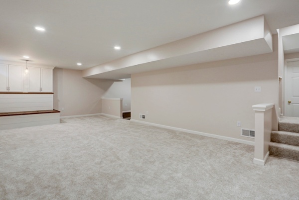 Basement remodel with Drywall ceiling