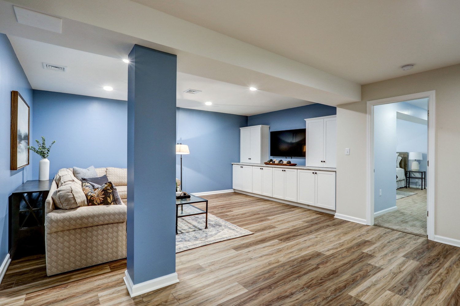 Manheim Basement remodel with guest room