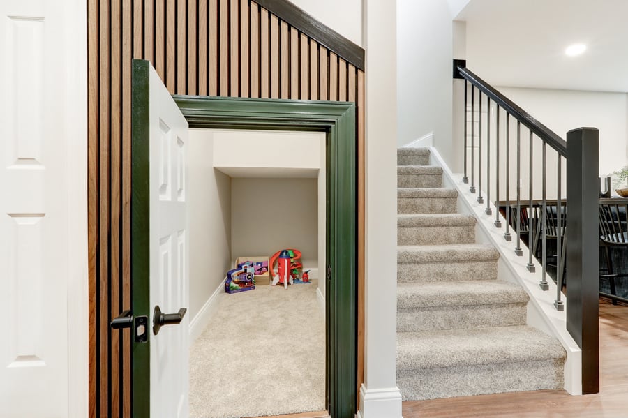 Hidden playroom in lancaster basement remodel