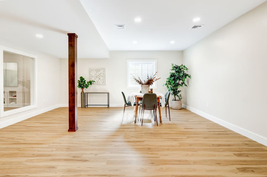 Lititz Basement Remodel with dining area
