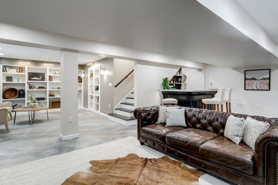 Elizabethtown Basement Remodel with elegant features