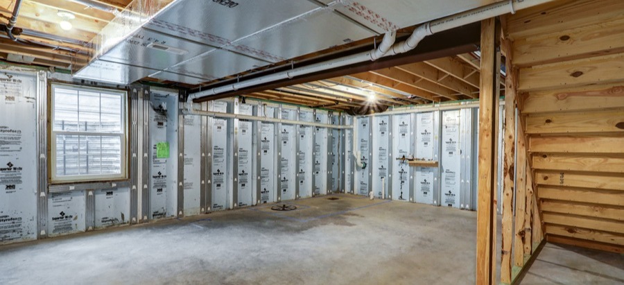 Manheim basement remodel before