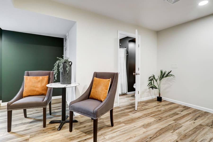 Manheim Basement Remodel with lvp flooring