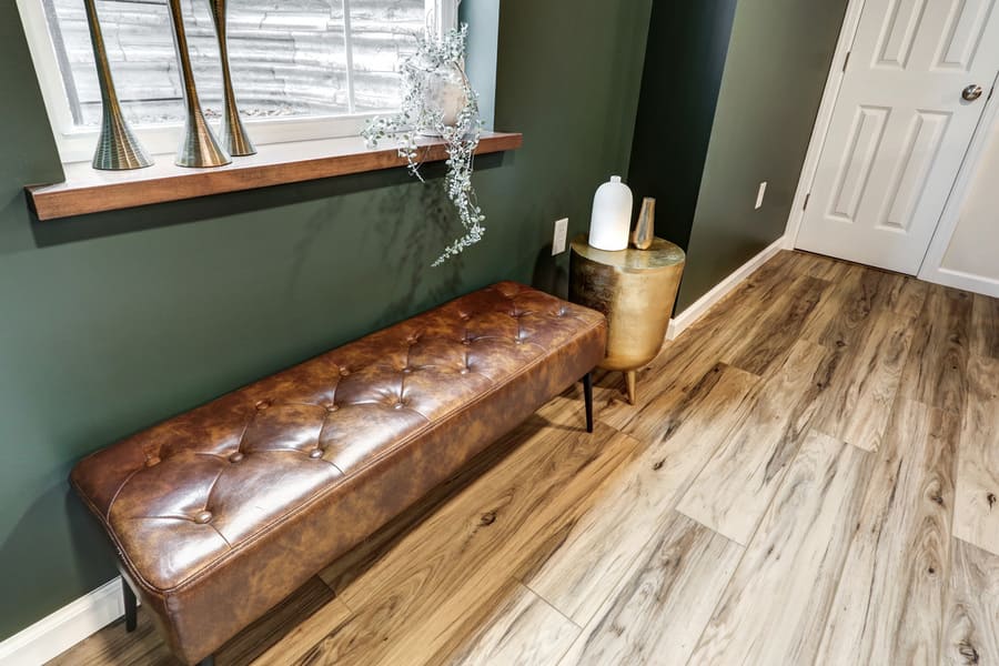 LVP flooring in Manheim Basement Remodel