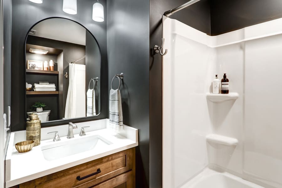 Full bathroom in Manheim Basement Remodel 