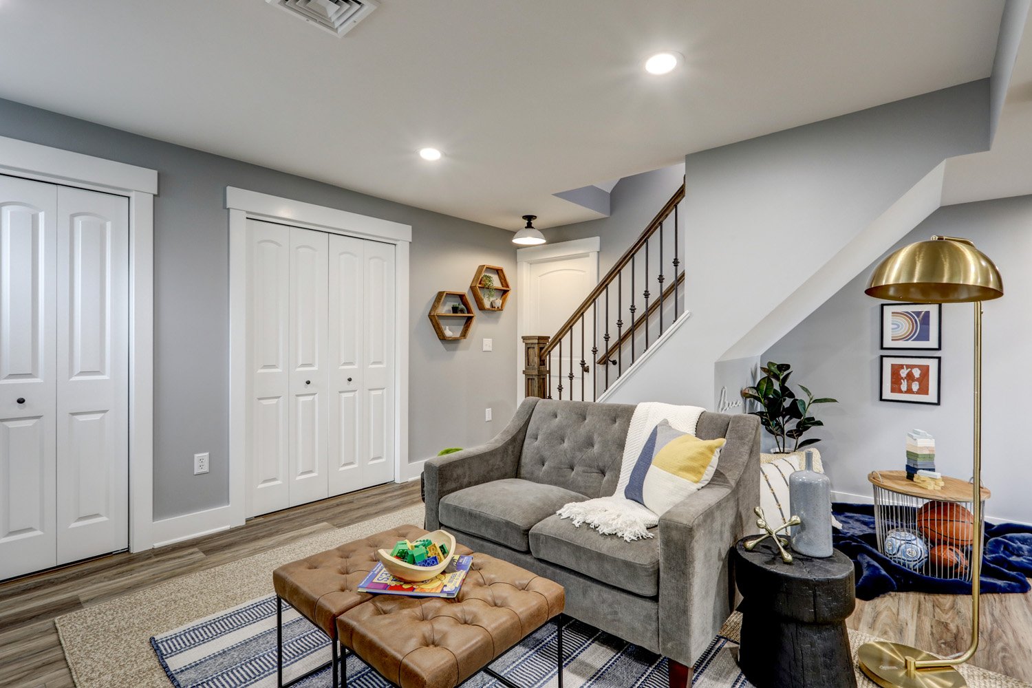 Lititz Basement Remodel with family room