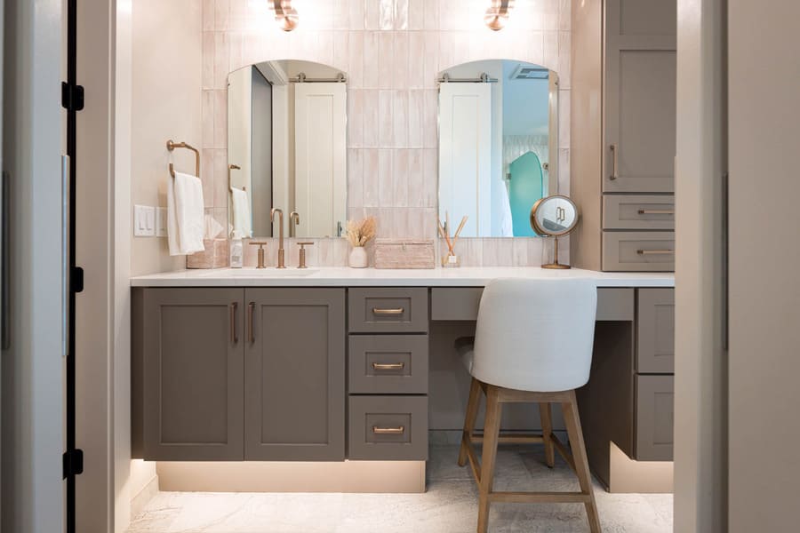 Lancaster Primary Bathroom Remodel with workstation