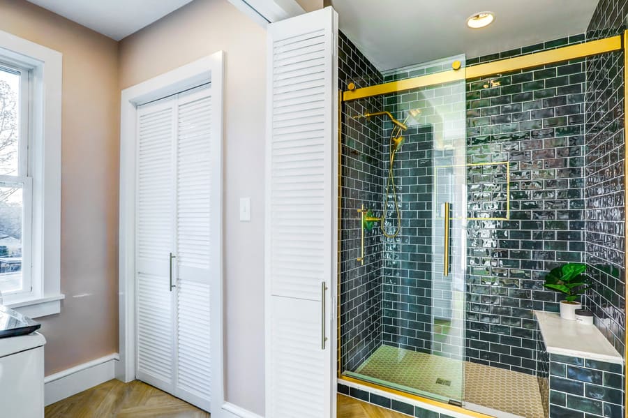 Lancaster Primary Bathroom Remodel with laundry room