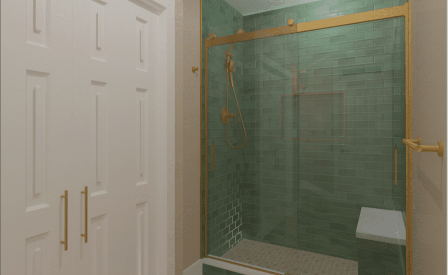 Lancaster Bathroom Remodel Design Rendering