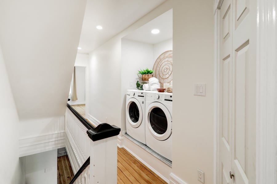 Lancaster Hallway remodel with laundry
