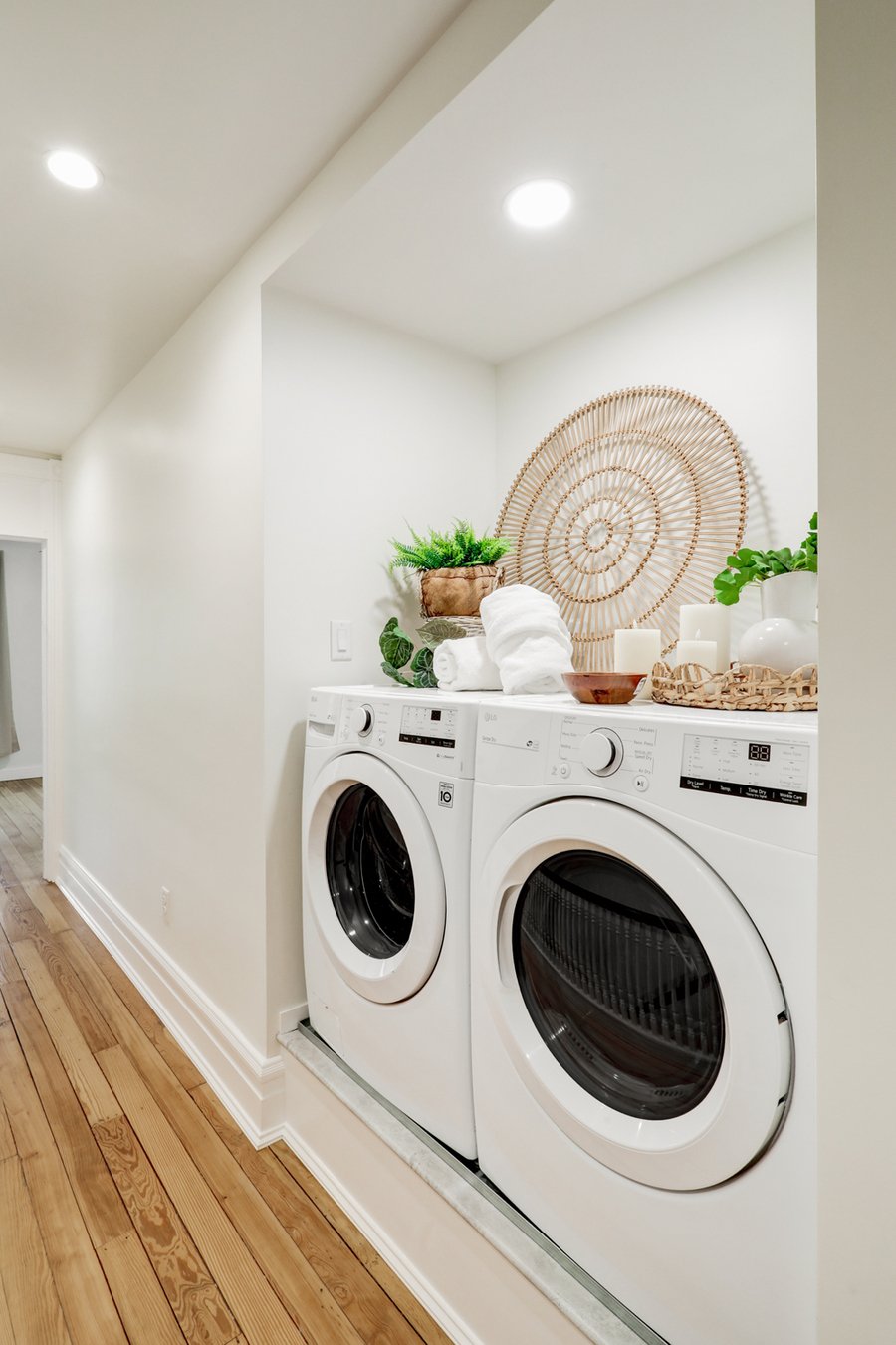 Lancaster Hallway remodel with laundry 