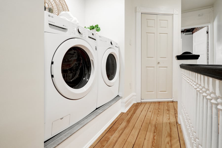 Lancaster Hallway remodel with laundry 