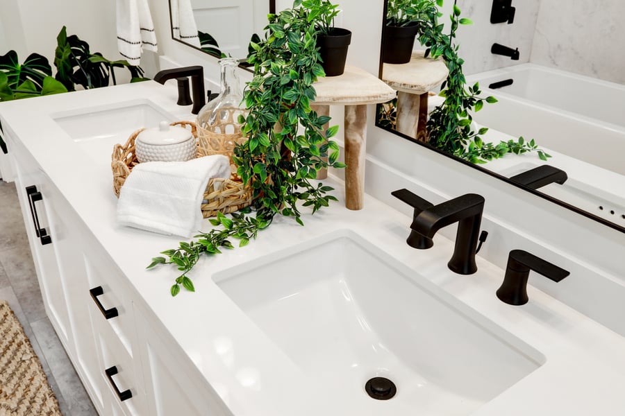 Lancaster Primary Bathroom Remodel with quartz countertop