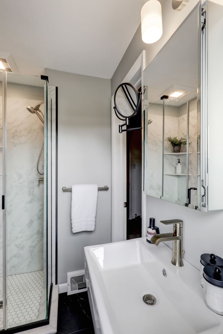 Lancaster Bahtroom remodel with pedastal sink