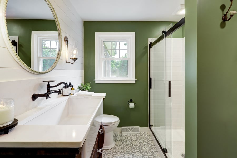 Landisville bathroom remodel withquartz countertop