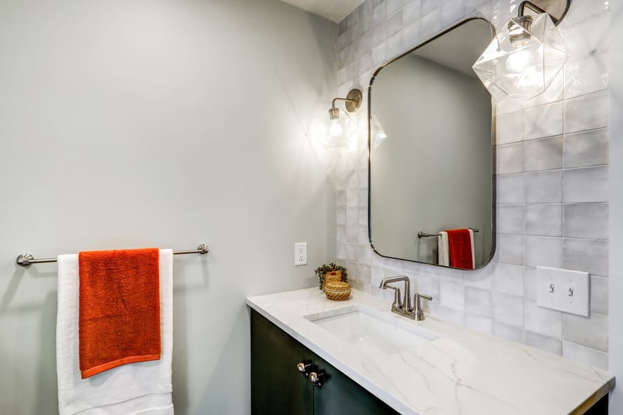 Lancaster Bathroom Remodel with mid century style