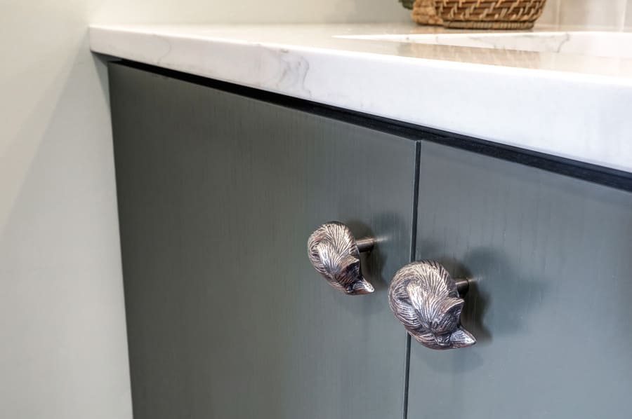 fox cabinet handles in Lancaster Bathroom Remodel