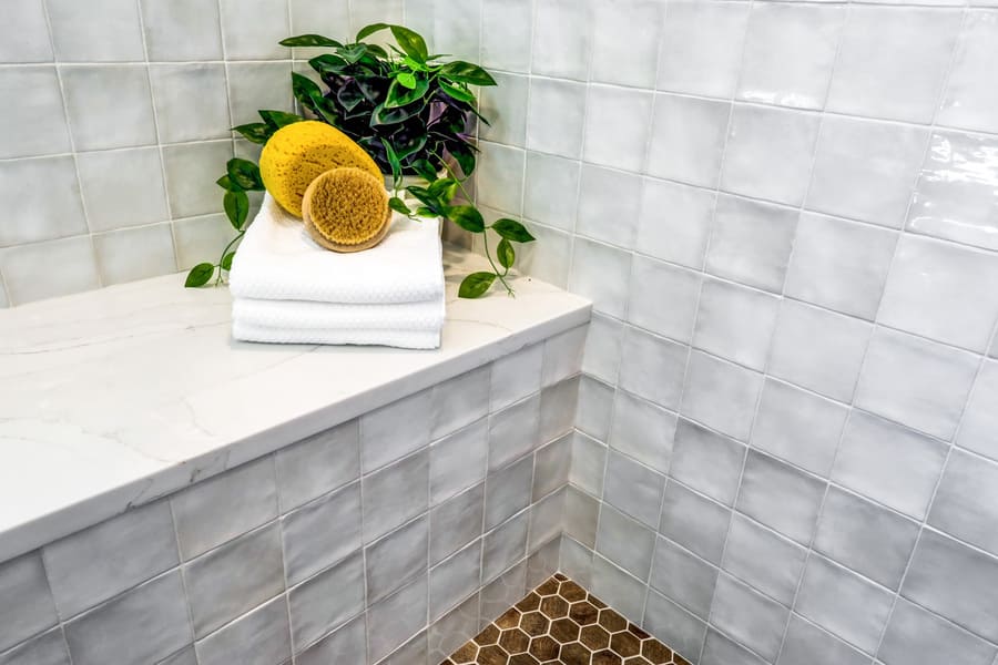 Lancaster Bathroom Remodel bench shower seat