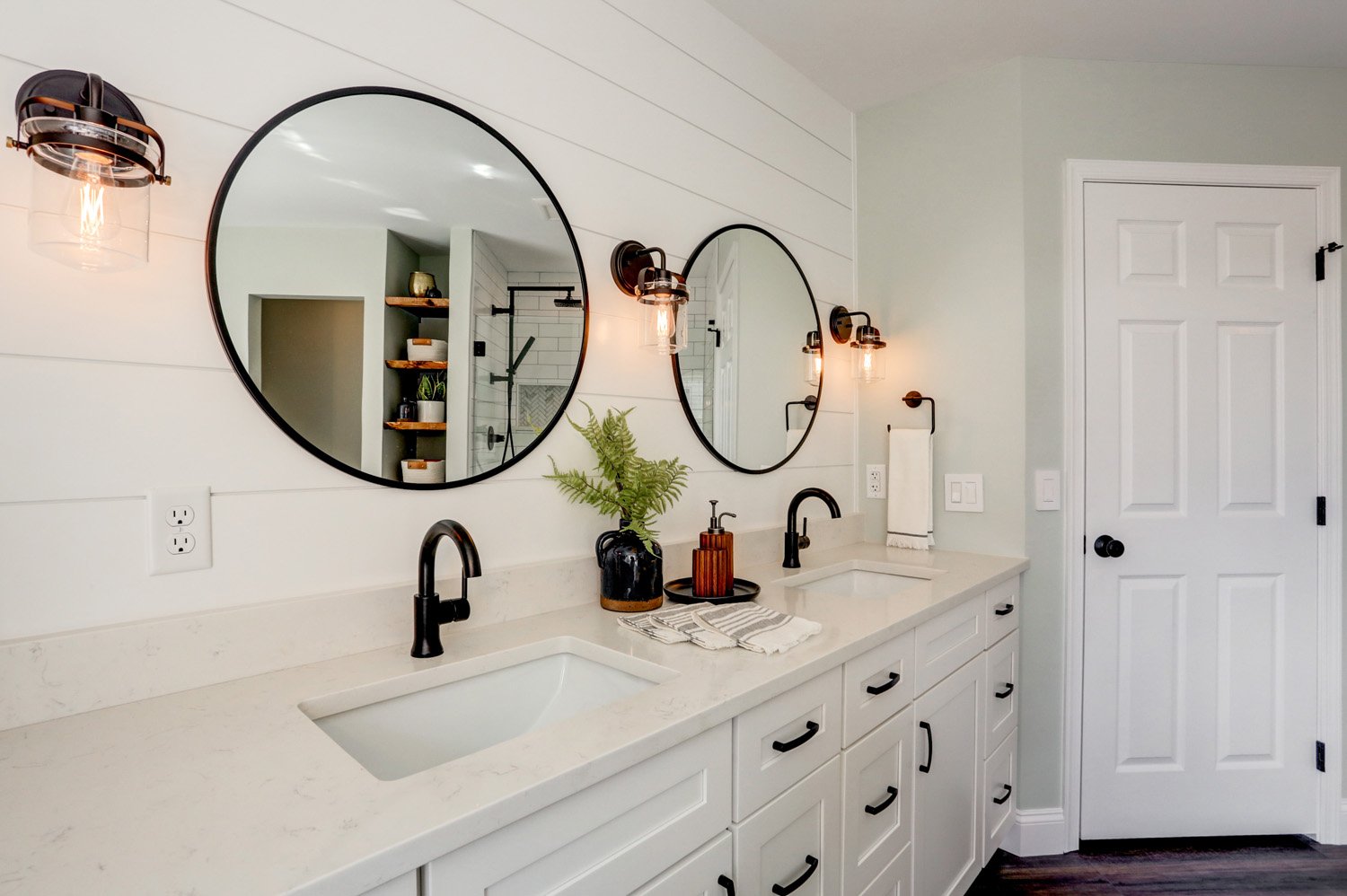 Landisville Primary Bathroom Remodel with large double vanity
