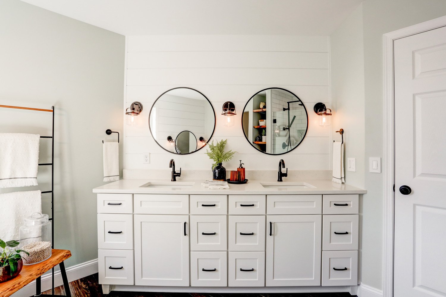 Landisville Primary Bathroom Remodel with double vanity