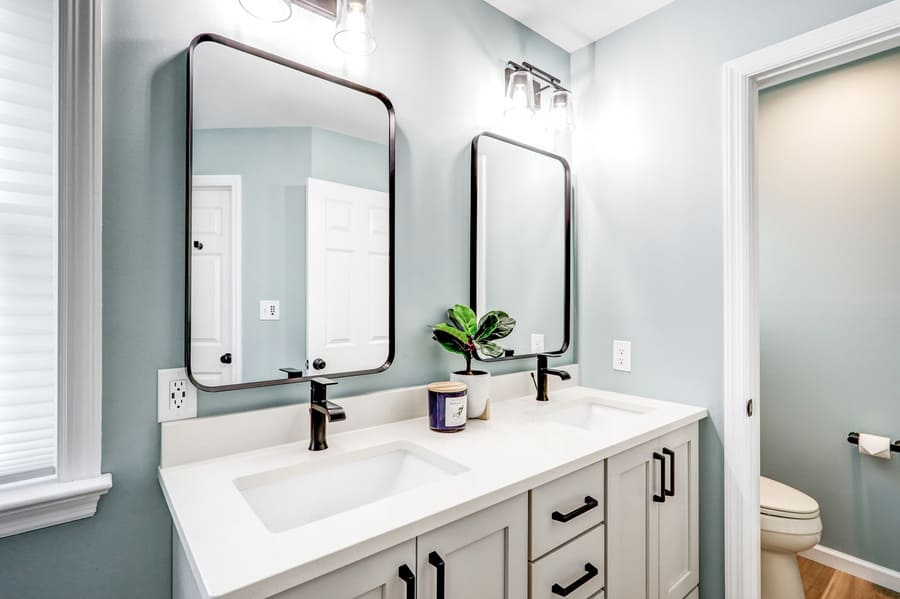 Lititz Primary Bathroom Remodel with double vanity
