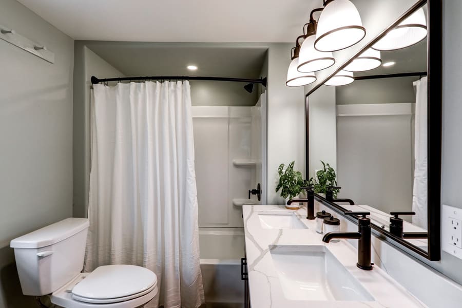 Manheim Bathroom Remodel with bathtub shower combo
