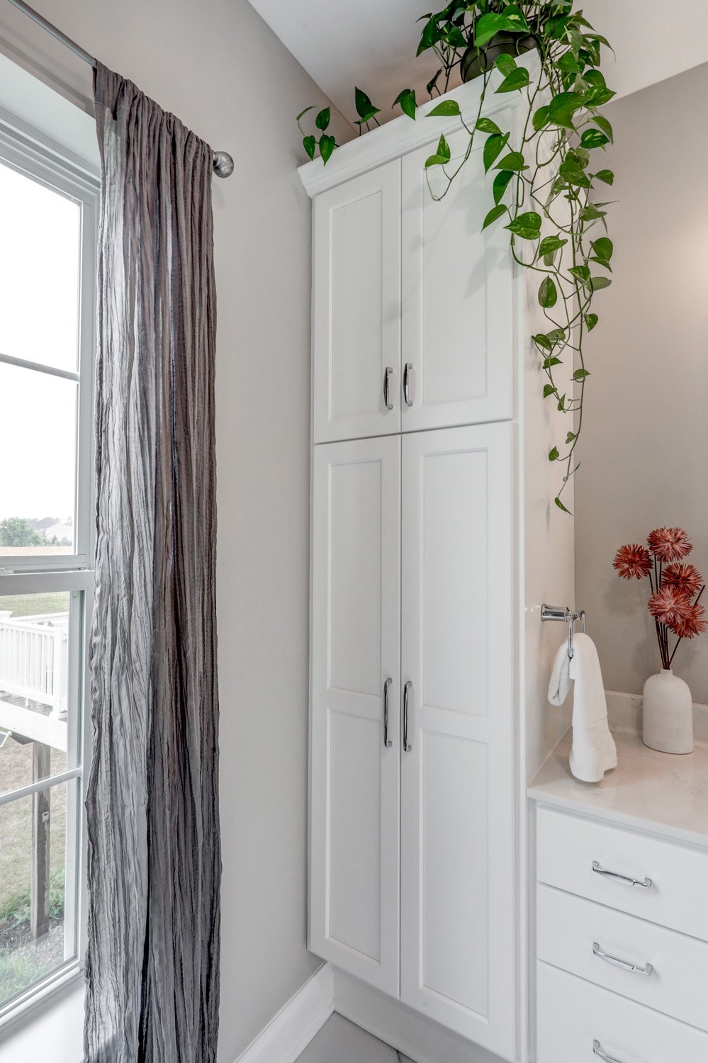Lebanon Aging in Place Guest Suite Remodel with cabinet storage