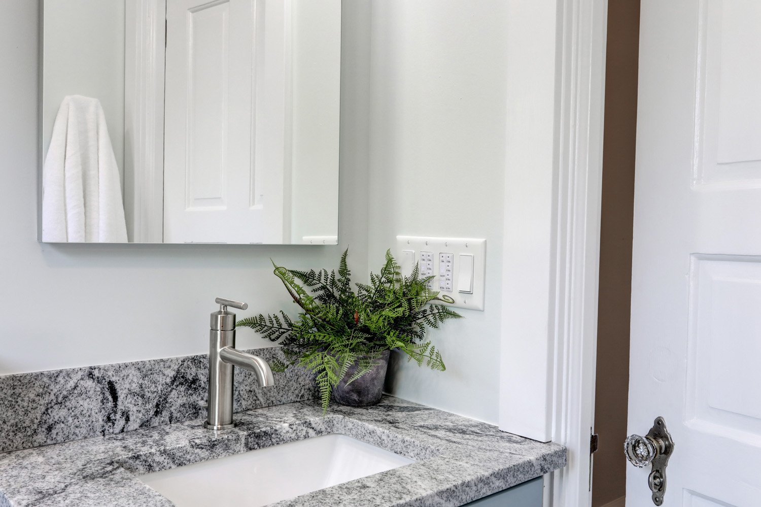 granite countertop in Lancaster Bathroom Remodel 