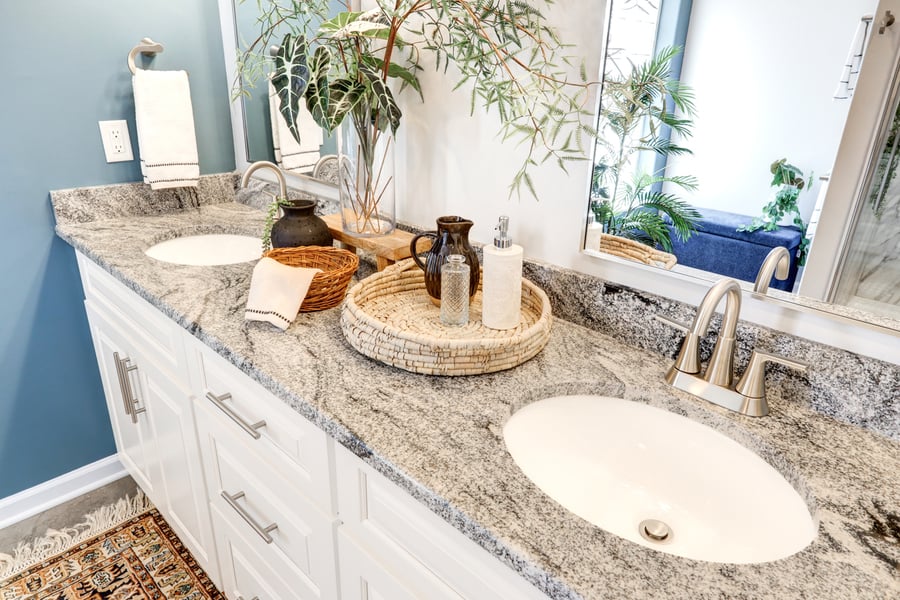 granite countertop in Lancaster Bathroom remodel