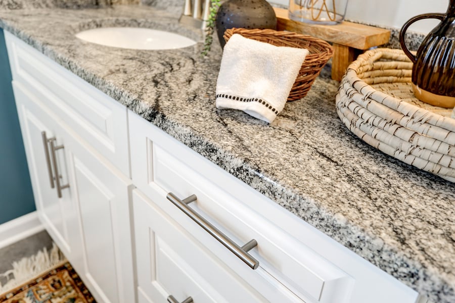 granite countertop in Lancaster Bathroom Remodel
