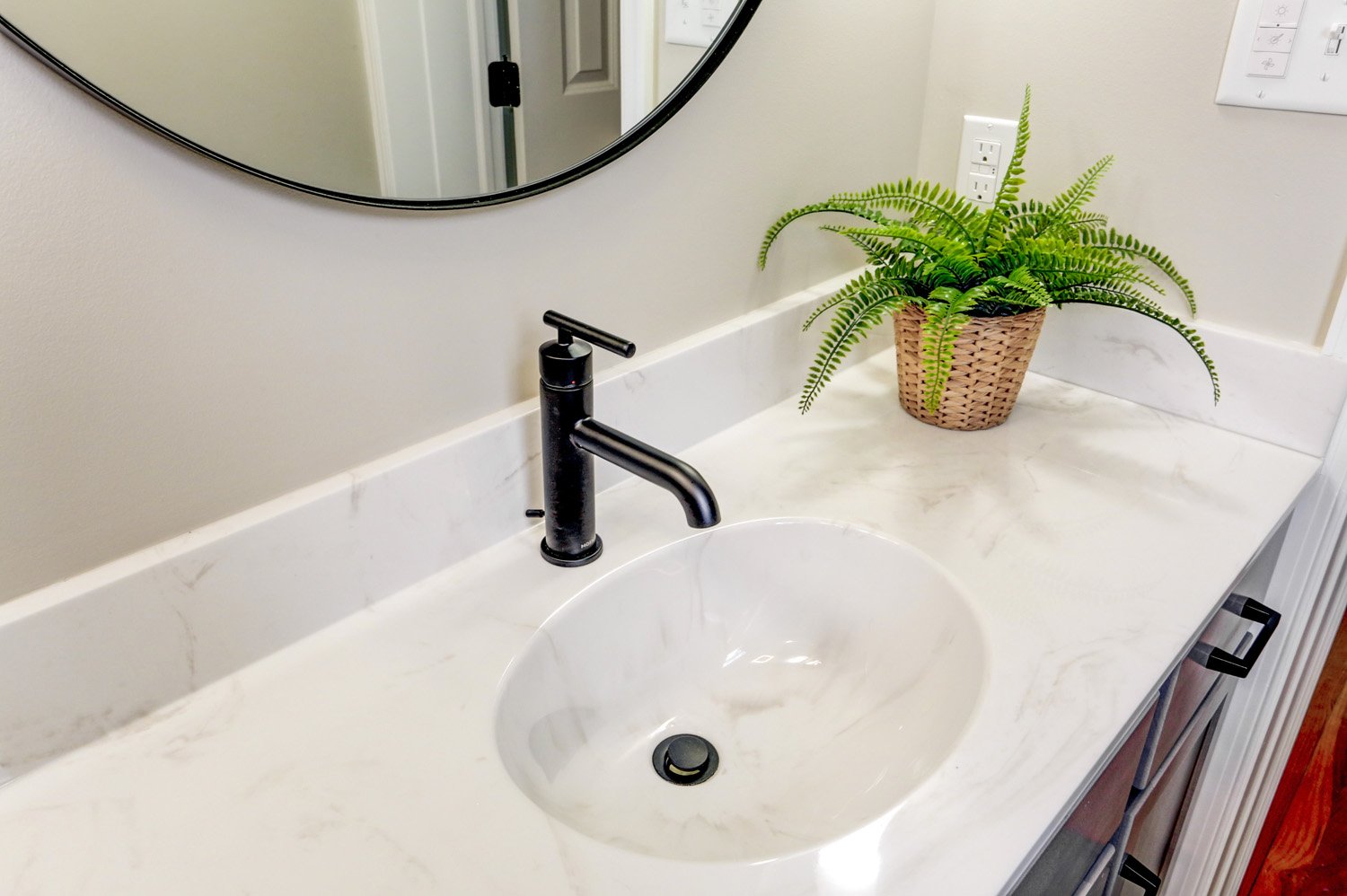 Lancaster Bathroom Remodel with quartz countertop