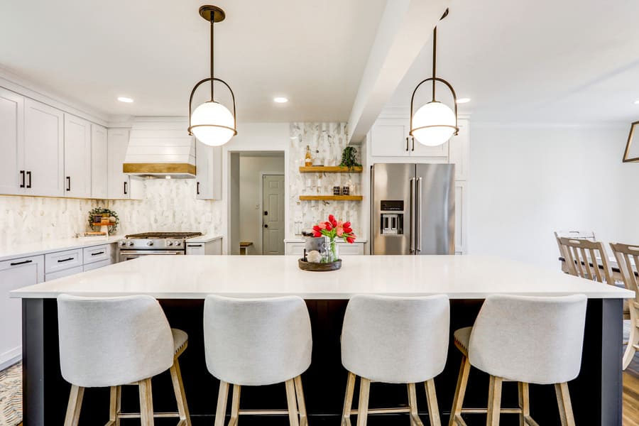 large island seating in Lititz Kitchen Remodel