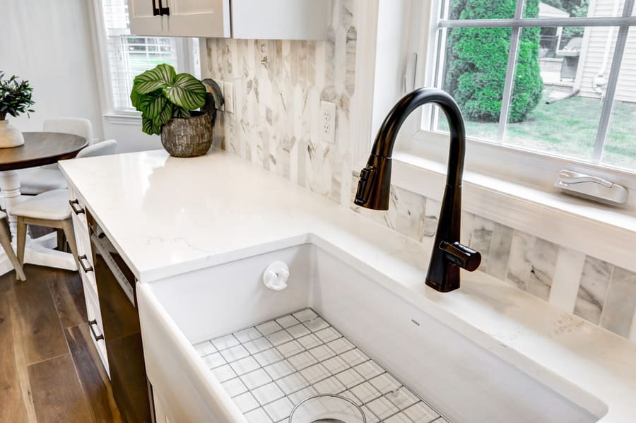 farmhouse sink in Lititz Kitchen Remodel 