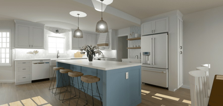 Lititz Kitchen Remodel design rendering