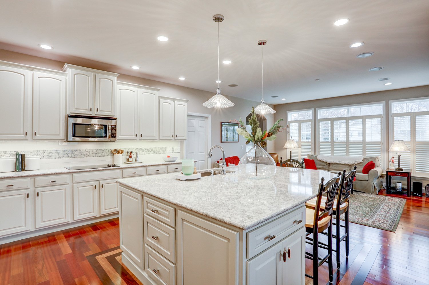 Lancaster Kitchen Remodel with large island with seating