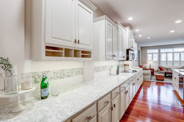 White painted cabinets in Lancaster, PA kitchen refresh