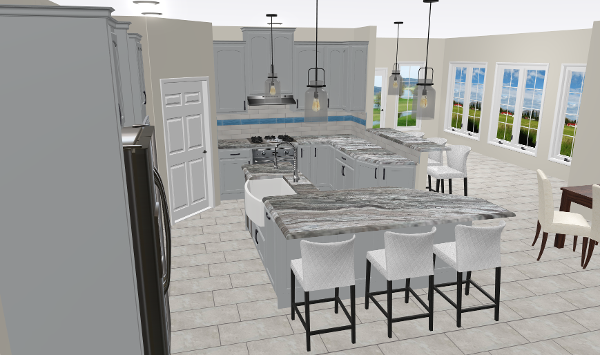 Lancaster Kitchen Remodel design rendering