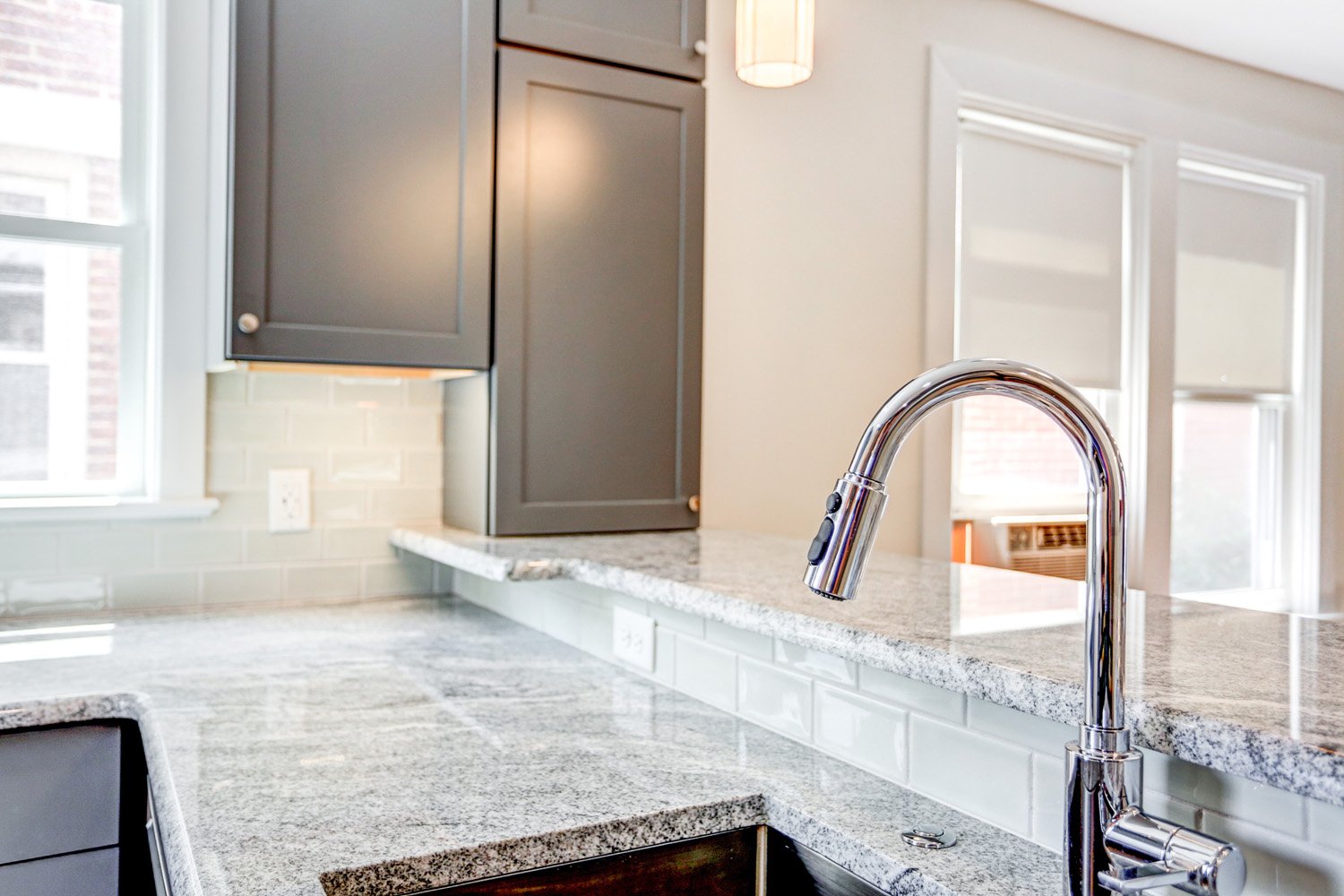Lancaster City Kitchen Remodel with chrome sink