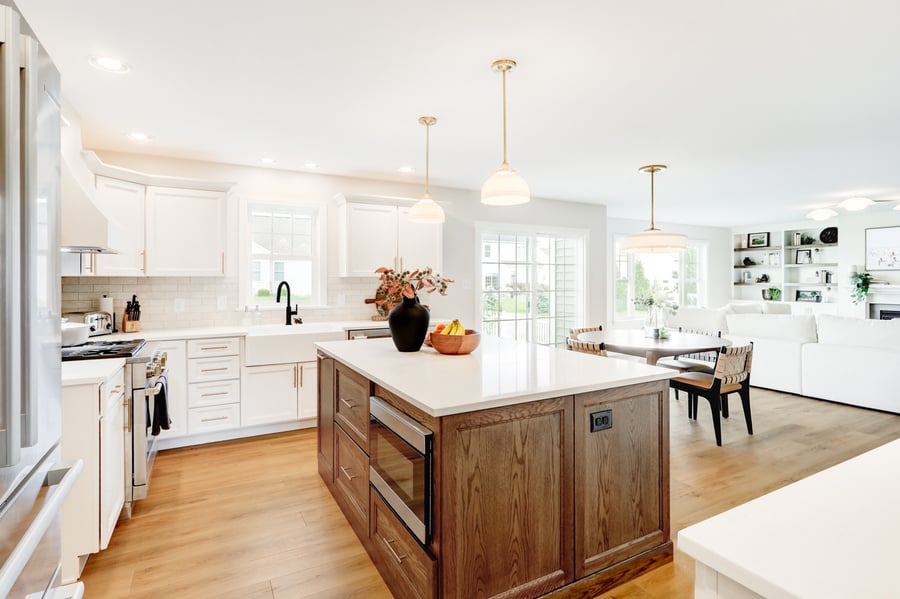 Landisville Kitchen remodel with large island