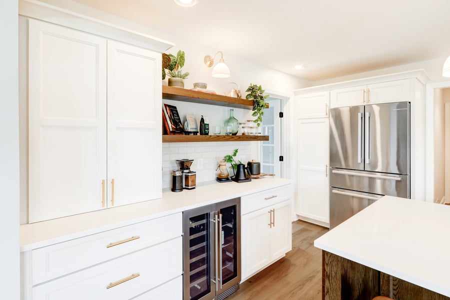 Landisville Kitchen remodel with beverage station