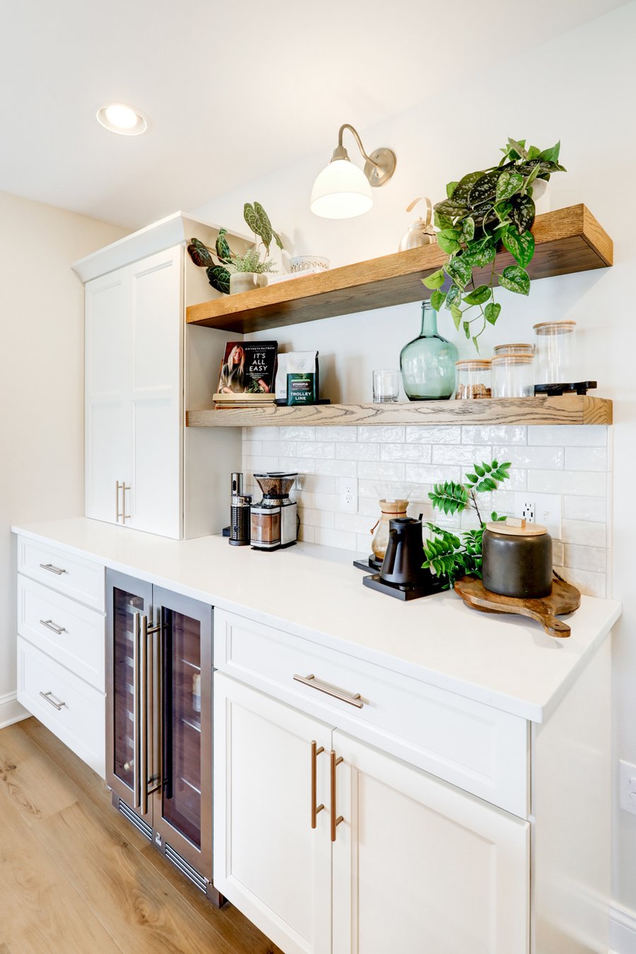 Landisville Kitchen remodel with open shelves