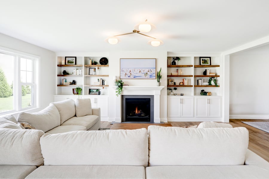Landisville Living Room Remodel with large section