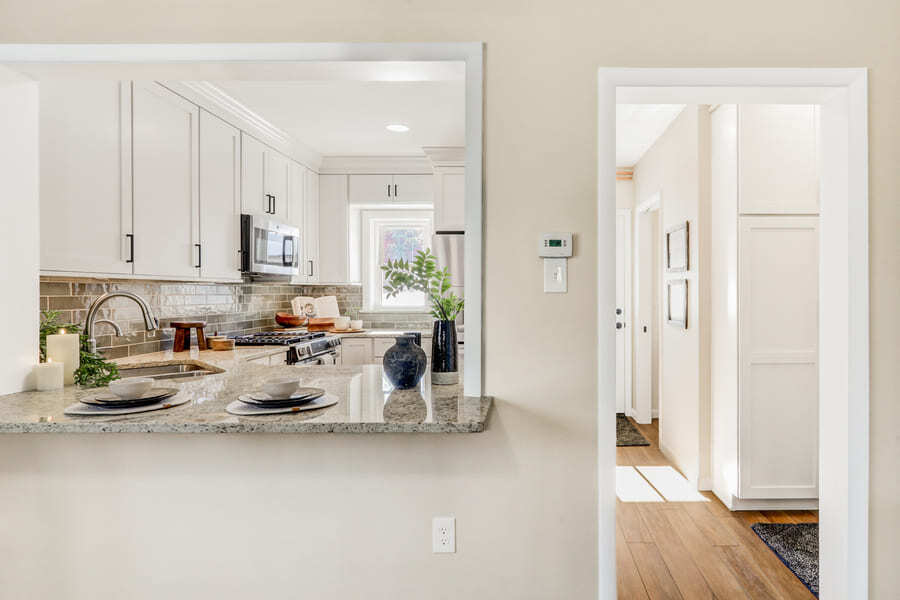 Lancaster Kitchen Remodel with passthrough and granite countertop