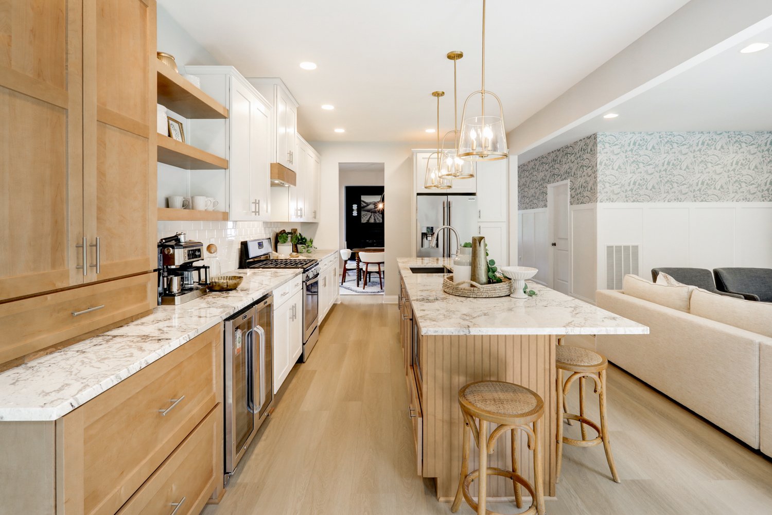 Lancaster Kitchen Remodel with two toned cabinets